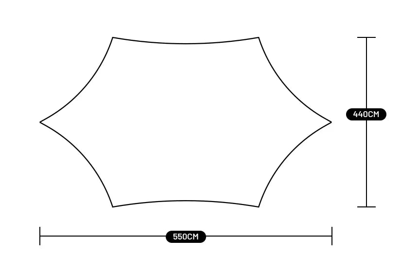 Sandiario Toldo Hexagonal