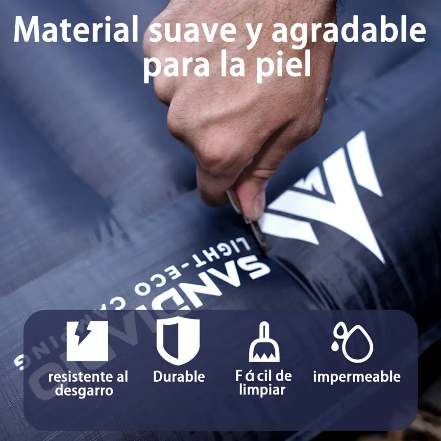 Sandiario Colchão Matrimonial Inflável com Bomba de Pé