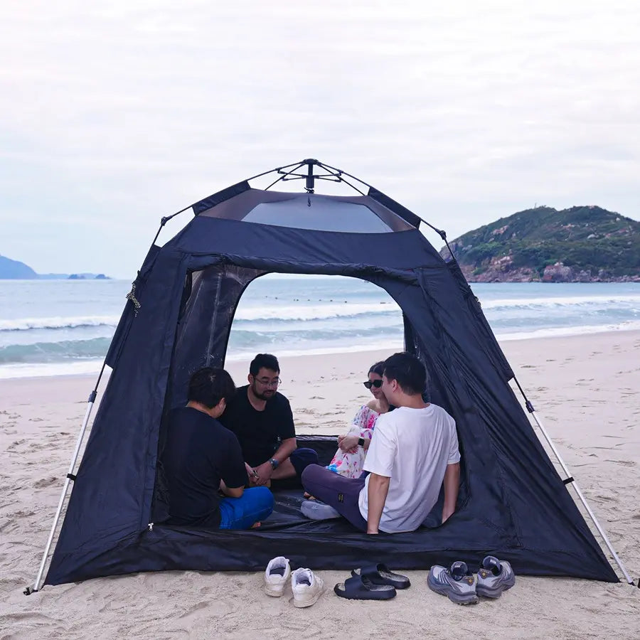 Sandiario Barraca Retangular Instantânea para 4-6 Pessoas