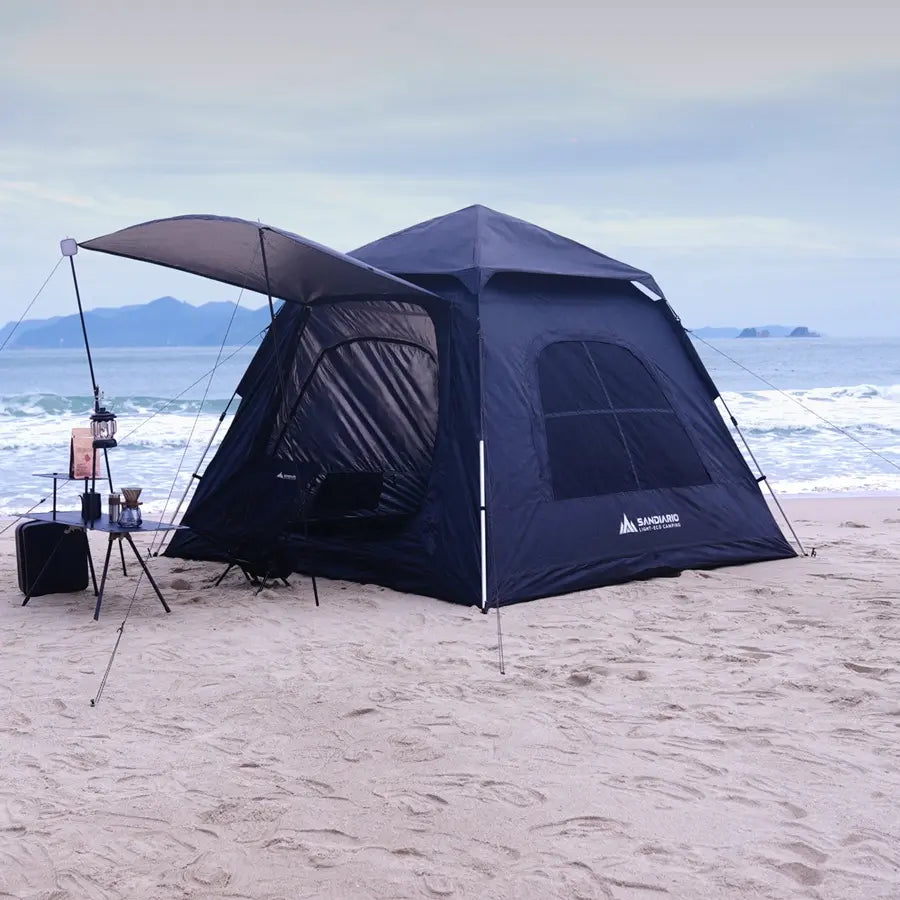 Sandiario Barraca Retangular Instantânea para 4-6 Pessoas
