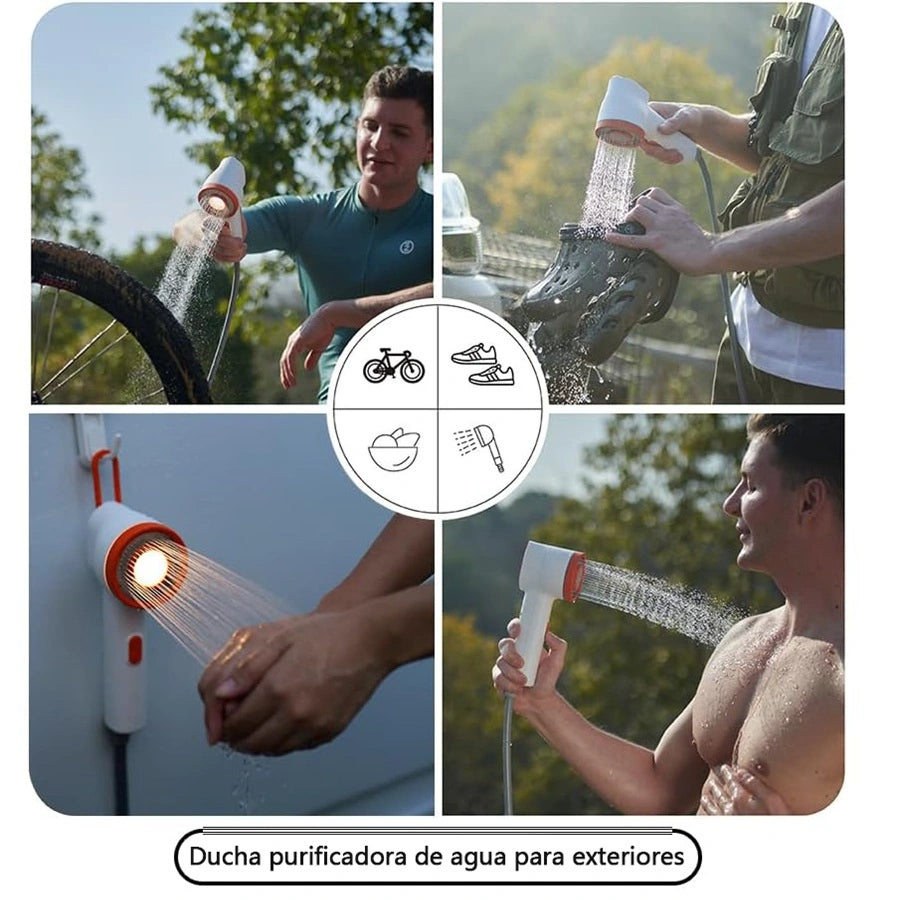 Sandiario Chuveiro Portátil com Filtro e Lanterna