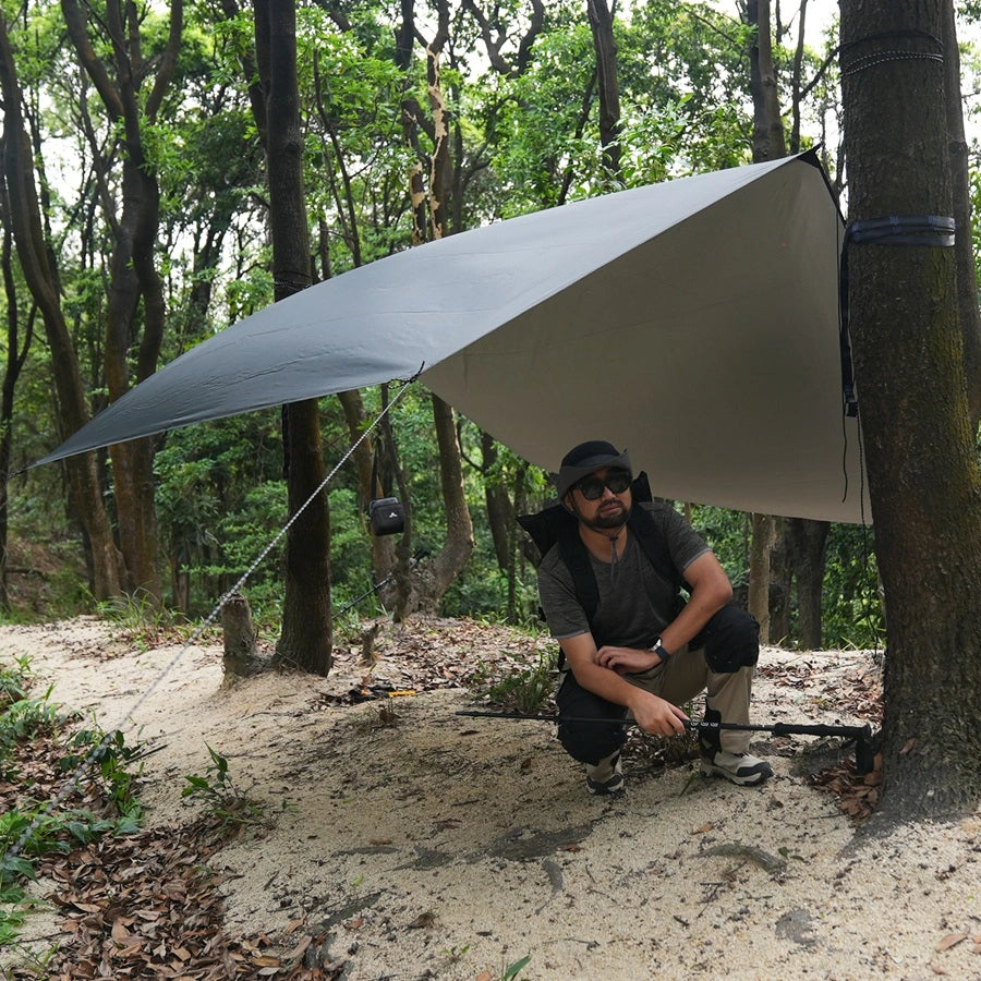 Sandiario Rede para 2 Pessoas com Toldo e Rede Mosquiteira