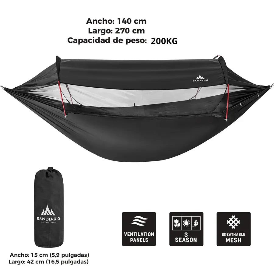 Sandiario Rede com Mosquiteiro e Teto